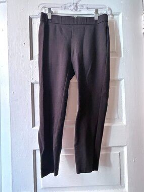 .Crew Pixie pant black ponte stretch ankle pant size PM petite